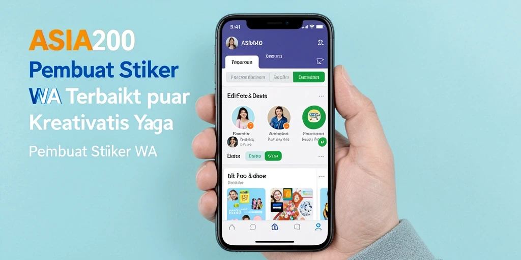 Tampilan antarmuka Pembuat Stiker WA yang ramah pengguna.