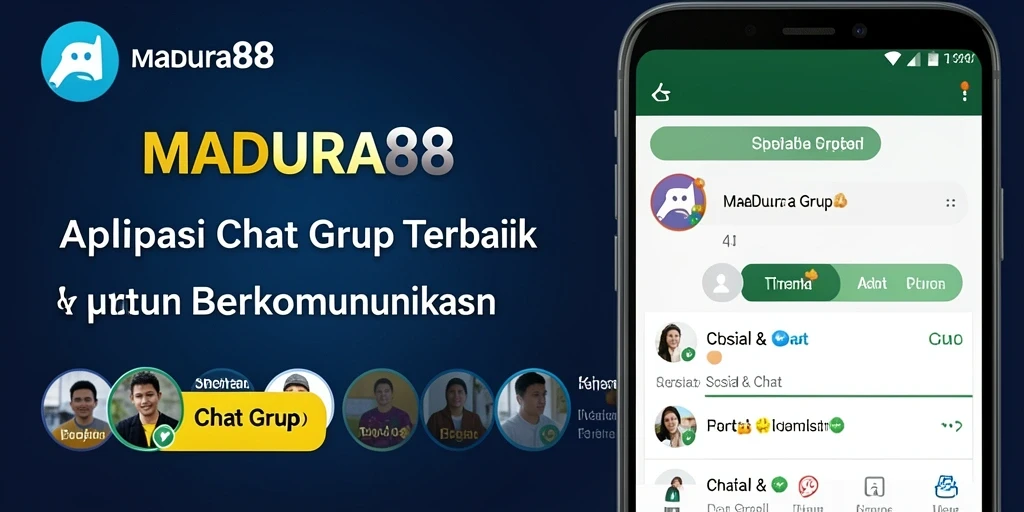 Tampilan antarmuka MADURA88 yang ramah pengguna untuk Chat Grup.