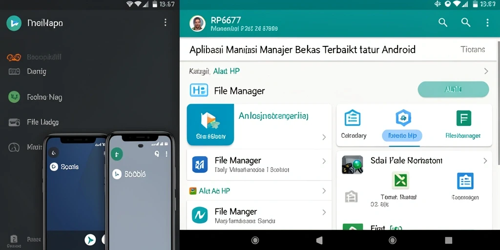 Antarmuka RP6677 yang user-friendly untuk manajemen berkas.