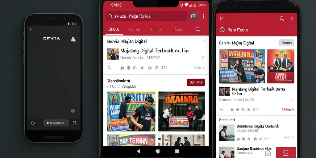 Antarmuka SM605 yang menarik dan fungsional.