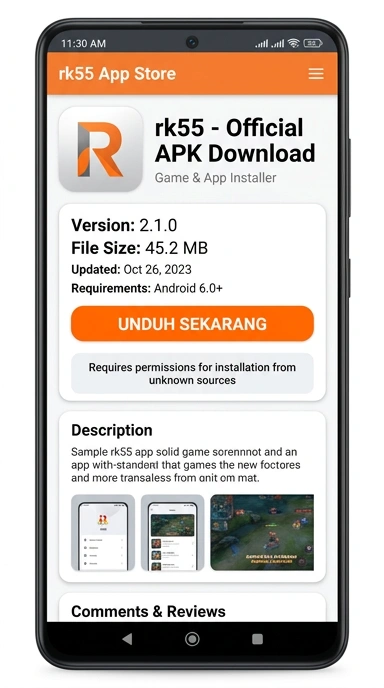 Unduh dan Instal RK55 APK untuk Android di Indonesia